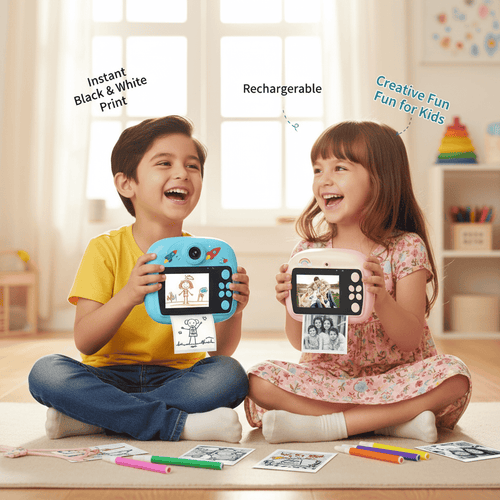 Mini Camera Printer – Instant Digital Camera & Printer