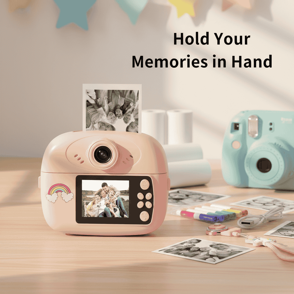 Mini Camera Printer – Instant Digital Camera & Printer