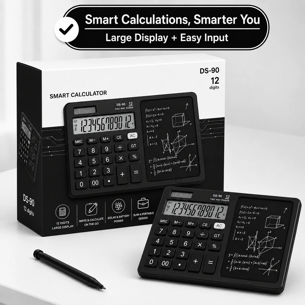 Dual Function Calculator & Writing Tablet