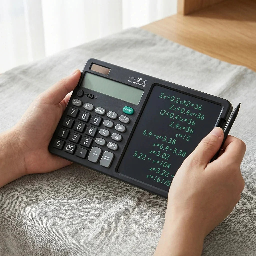 Dual Function Calculator & Writing Tablet